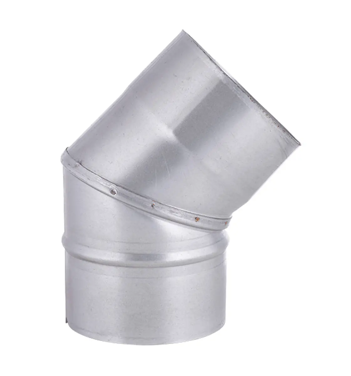 Gegalvaniseerde Bocht 45˚  Ø 125mm 0,5mm