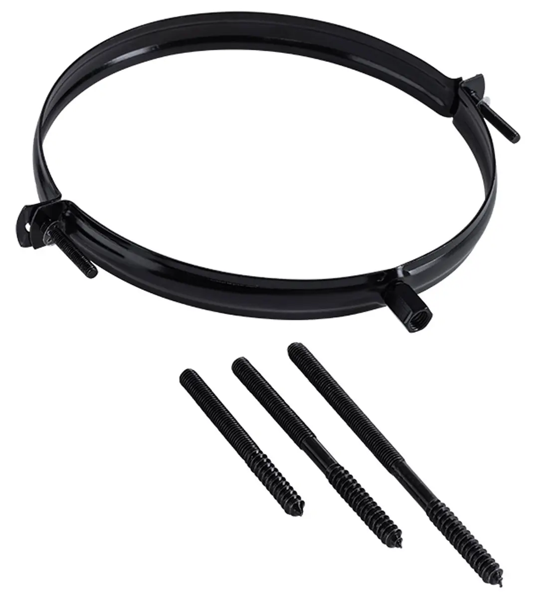 Muurbeugel Ø 170 zwart