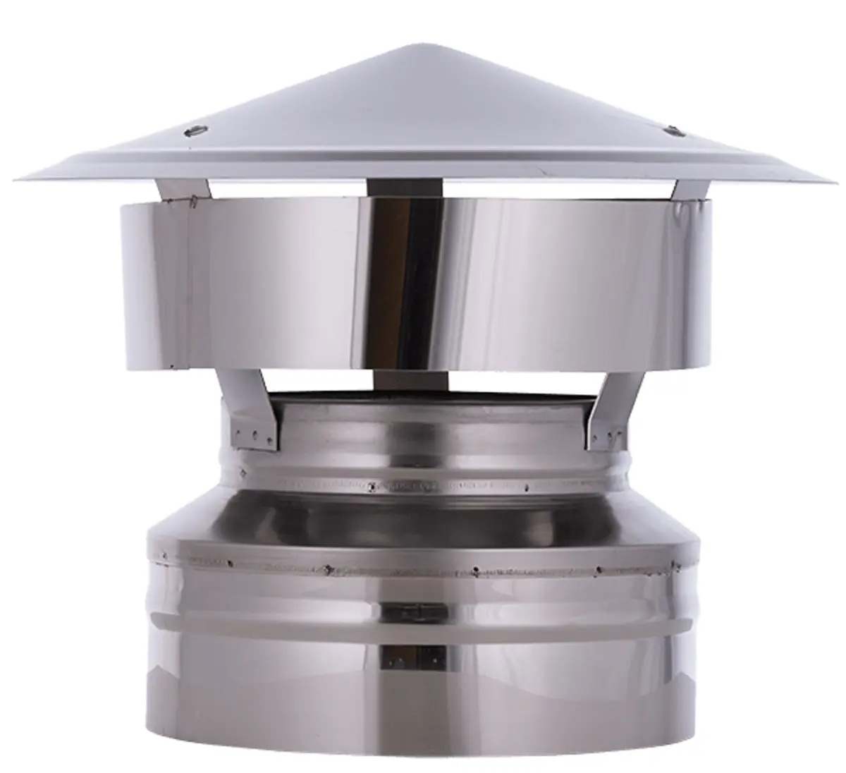 Regenkap Ø 200mm 0,5mm RVS