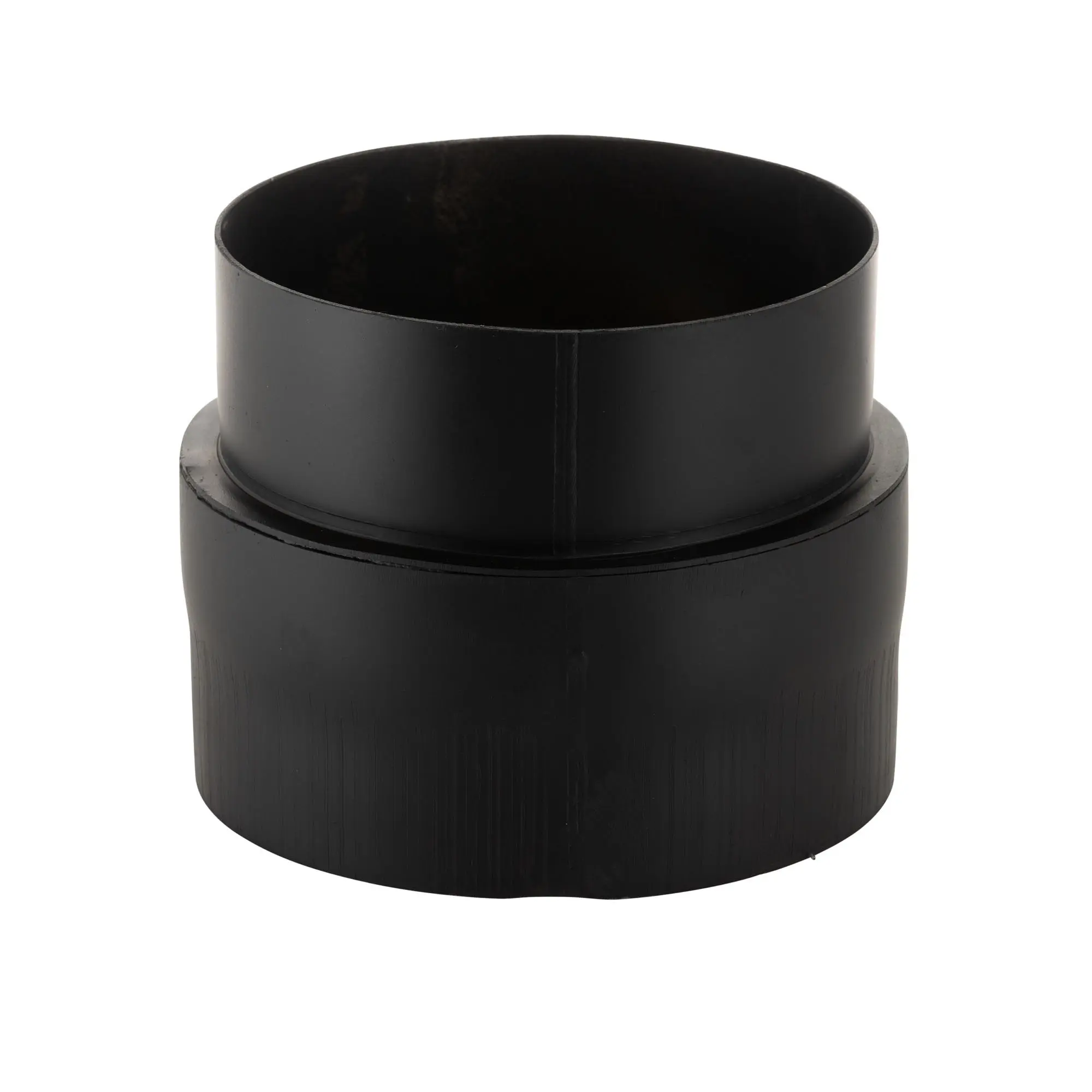 Verloop Ø 200m / Ø 180v  2mm Zwart