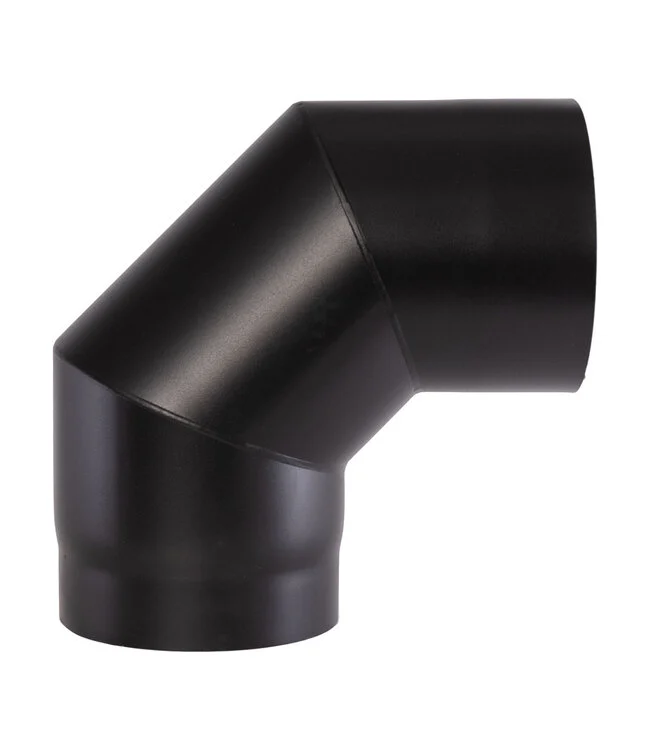 Dikwandige kachelpijpen 2mm staal / Bocht / 160