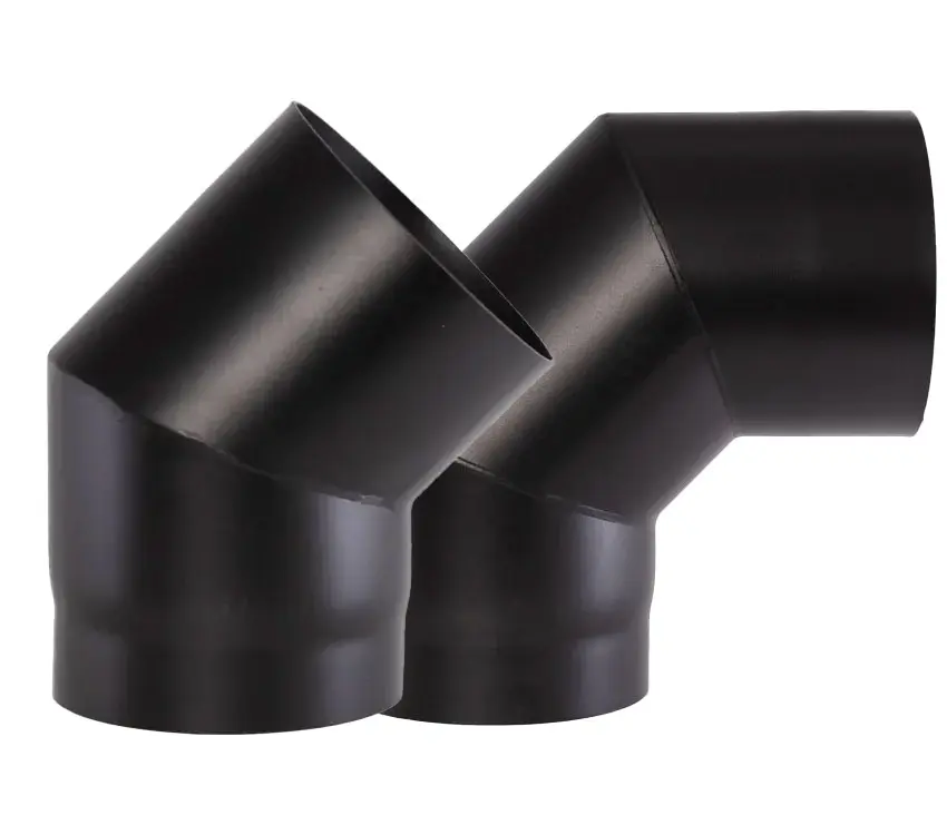 Dikwandige kachelpijpen 2mm staal / Bocht / 180