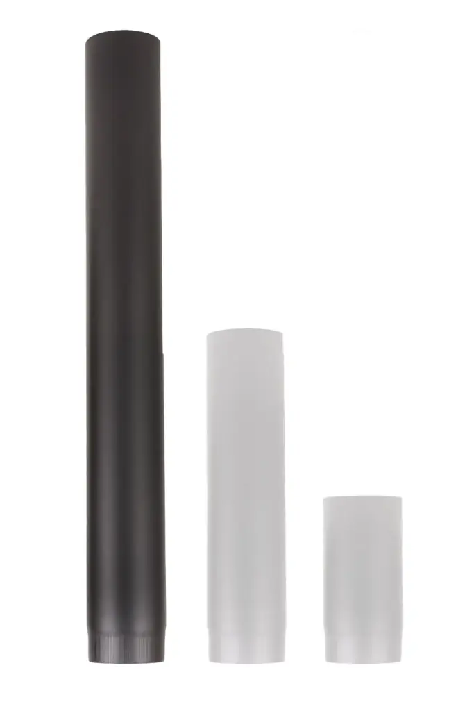 Dikwandige kachelpijpen 2mm staal / Recht / 120