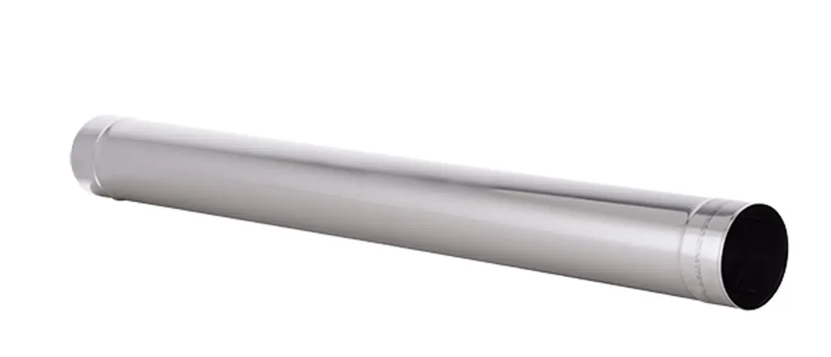 RVS kachelpijpen / Recht / 110