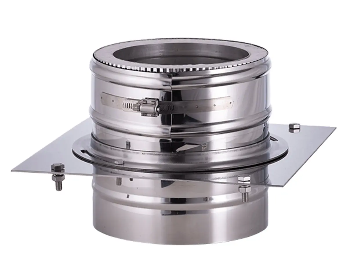 [501015] Bevestigingsplaat voor gevelmontage Ø 200/150mm 0,5mm RVS