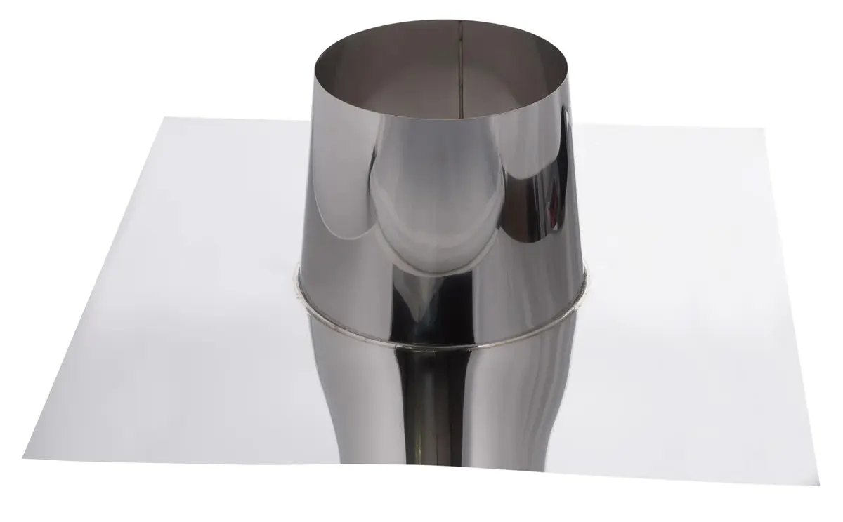 [501337] Dakdoorvoer RVS 200mm voor dakhelling 0-30˚