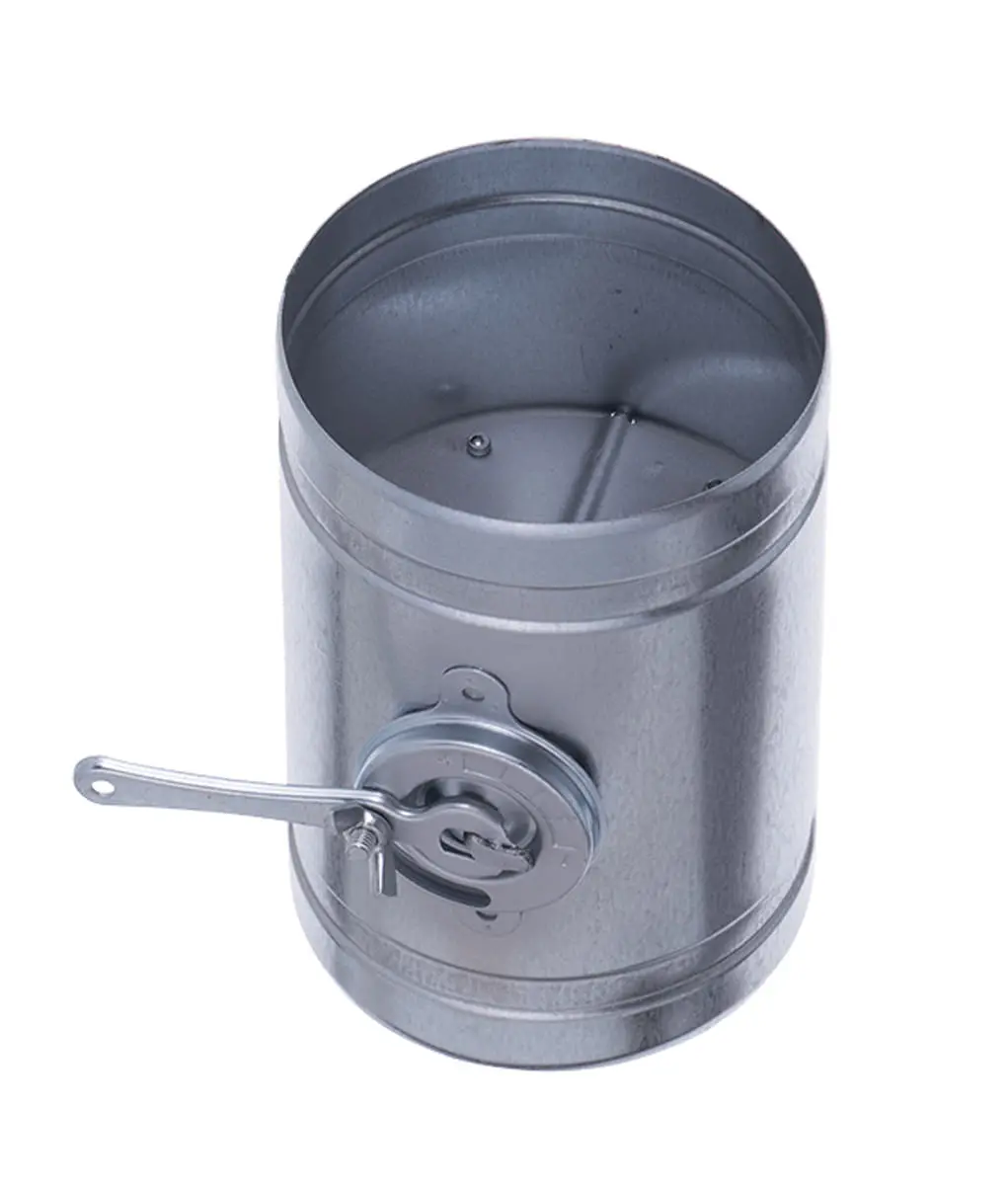 [501274] Gegalvaniseerde Smoorklep met hendel Ø 100mm 0,5mm