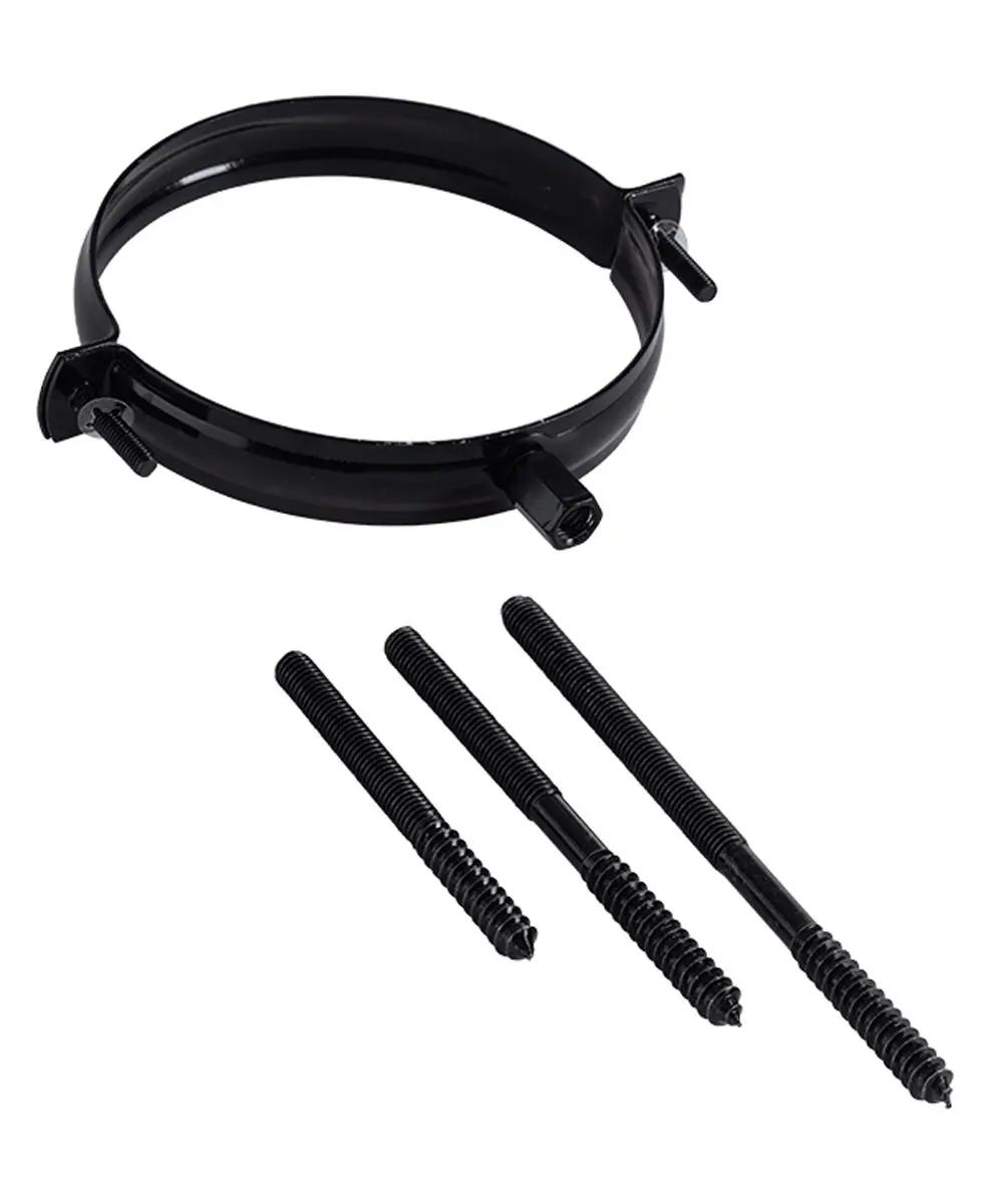 [501042] Muurbeugel Ø 125 zwart