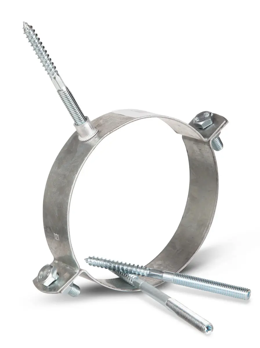 [901139-9] Muurbeugel Ø 139mm verzinkt 9cm stokeind