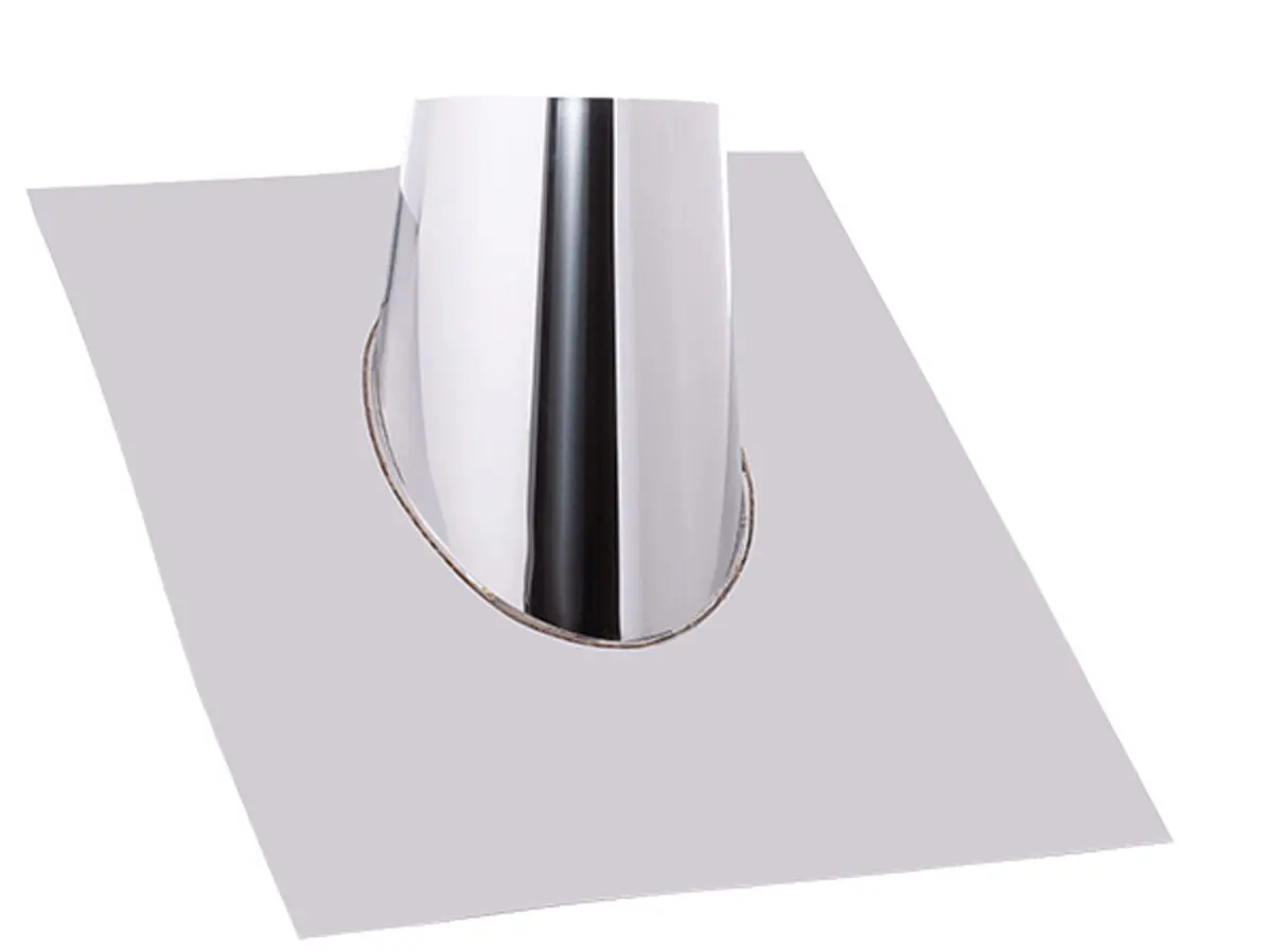 [501013] RVS Ø 200  dakdoorvoer 45˚