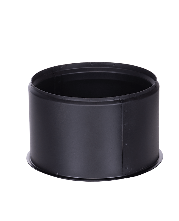 [501432] Schoorsteen insert dubbel Ø 160mm 2mm zwart